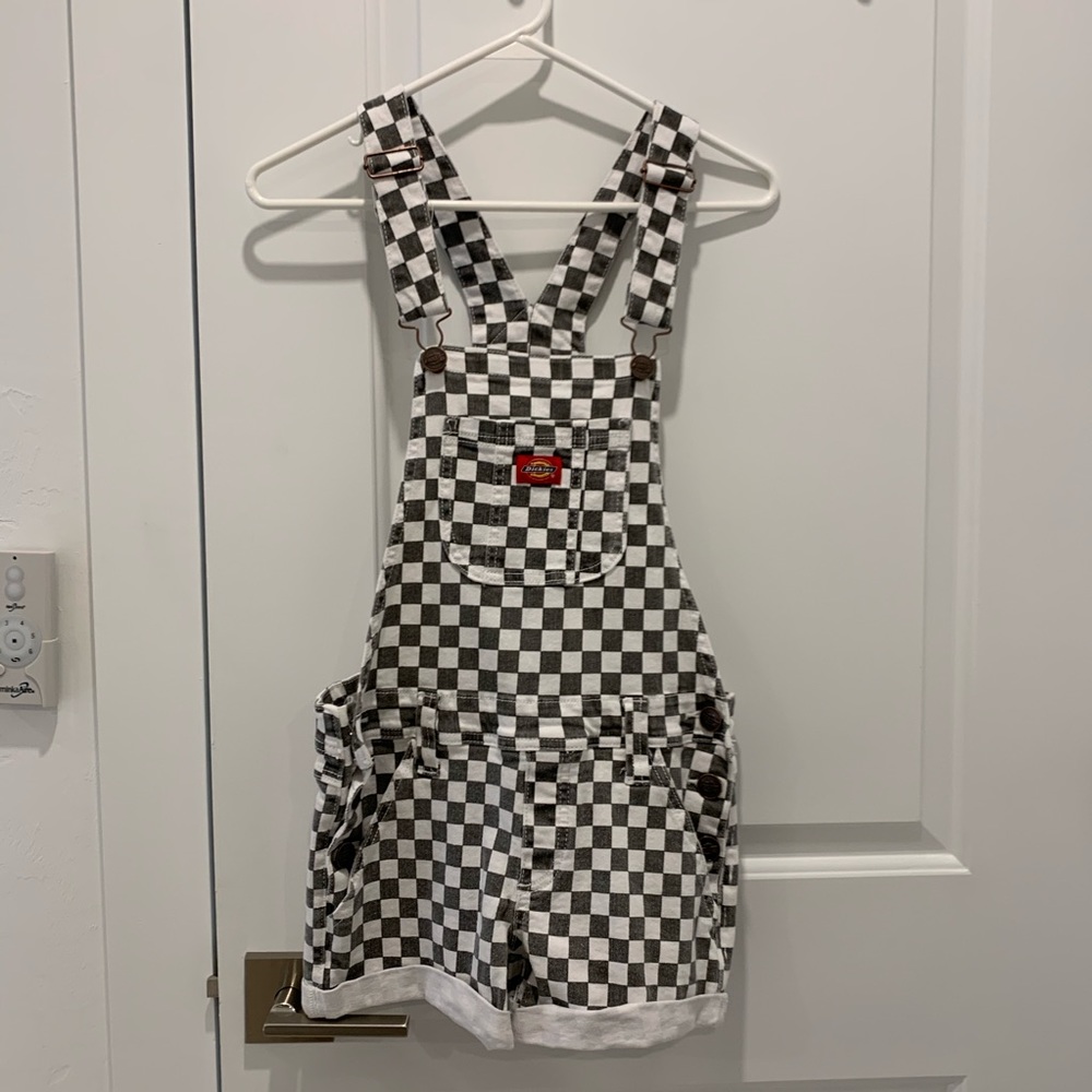 Checkered overalls